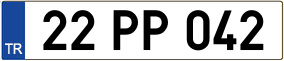 Truck License Plate